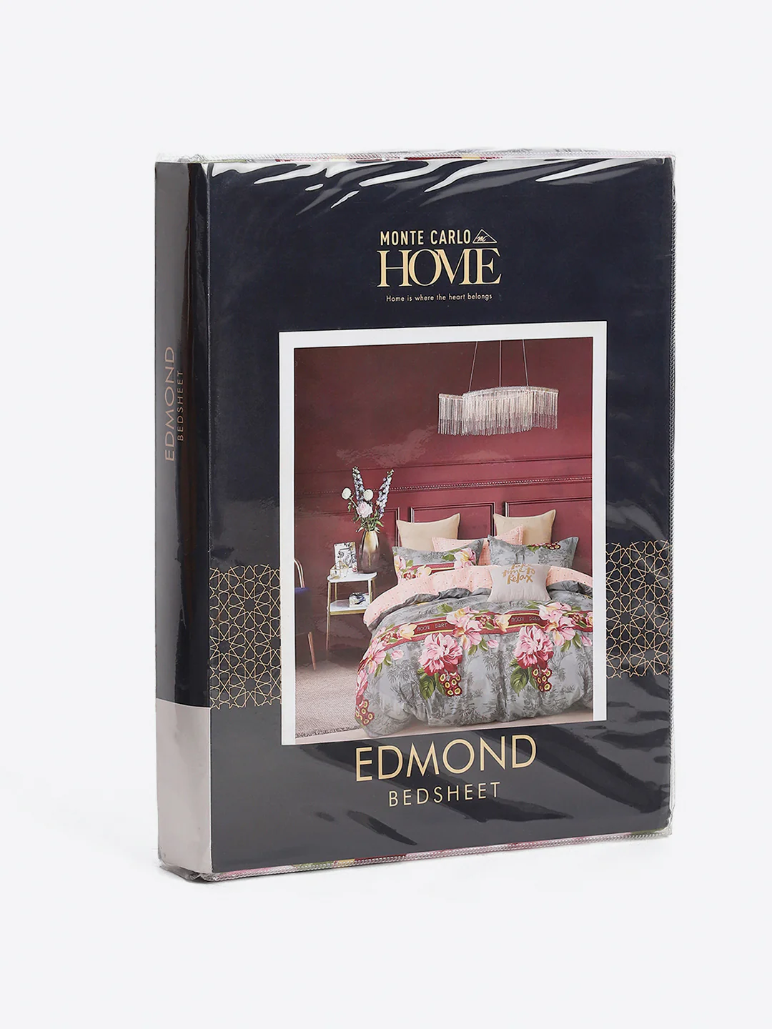 130 GSM Polyester King Size 1 Bedsheet with 2 Pillow Covers (Edmond) - Image 9