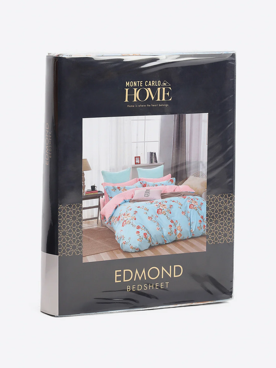 130 GSM Polyester King Size 1 Bedsheet with 2 Pillow Covers (Edmond) - Image 9