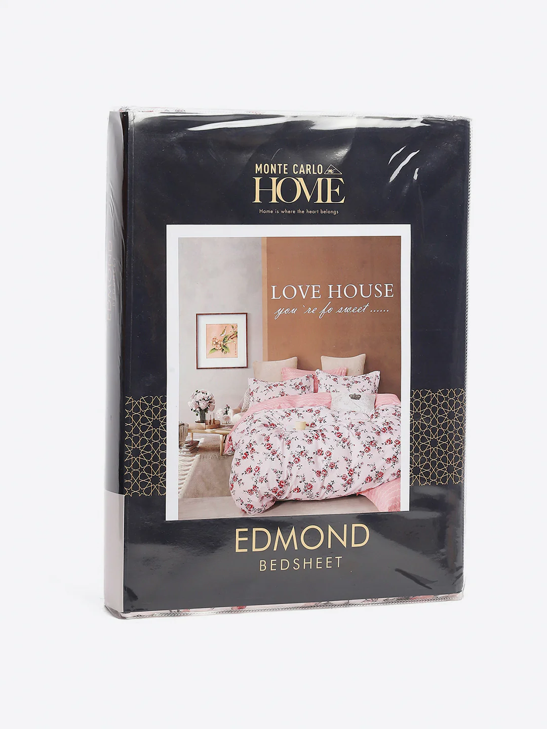130 GSM Polyester King Size 1 Bedsheet with 2 Pillow Covers (Edmond) - Image 9