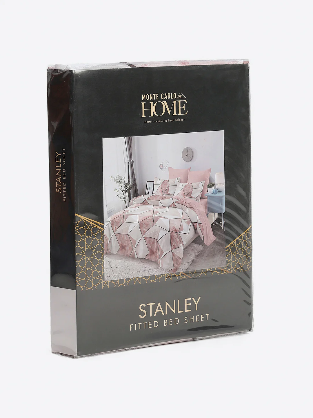 130 GSM Polyester King Size 1 Bedsheet with 2 Pillow Covers (Stanley) - Image 10