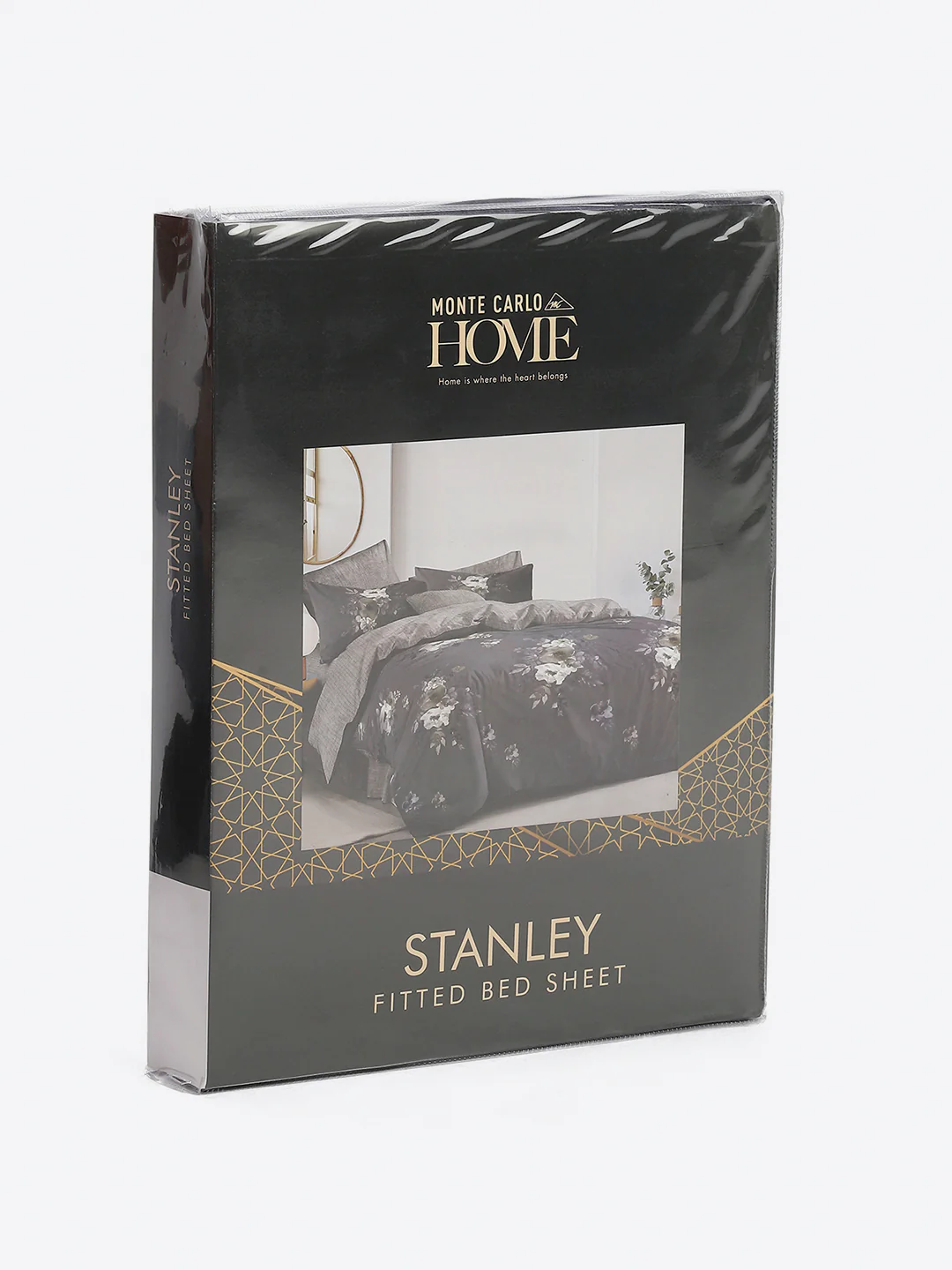 130 GSM Polyester King Size 1 Bedsheet with 2 Pillow Covers (Stanley) - Image 10