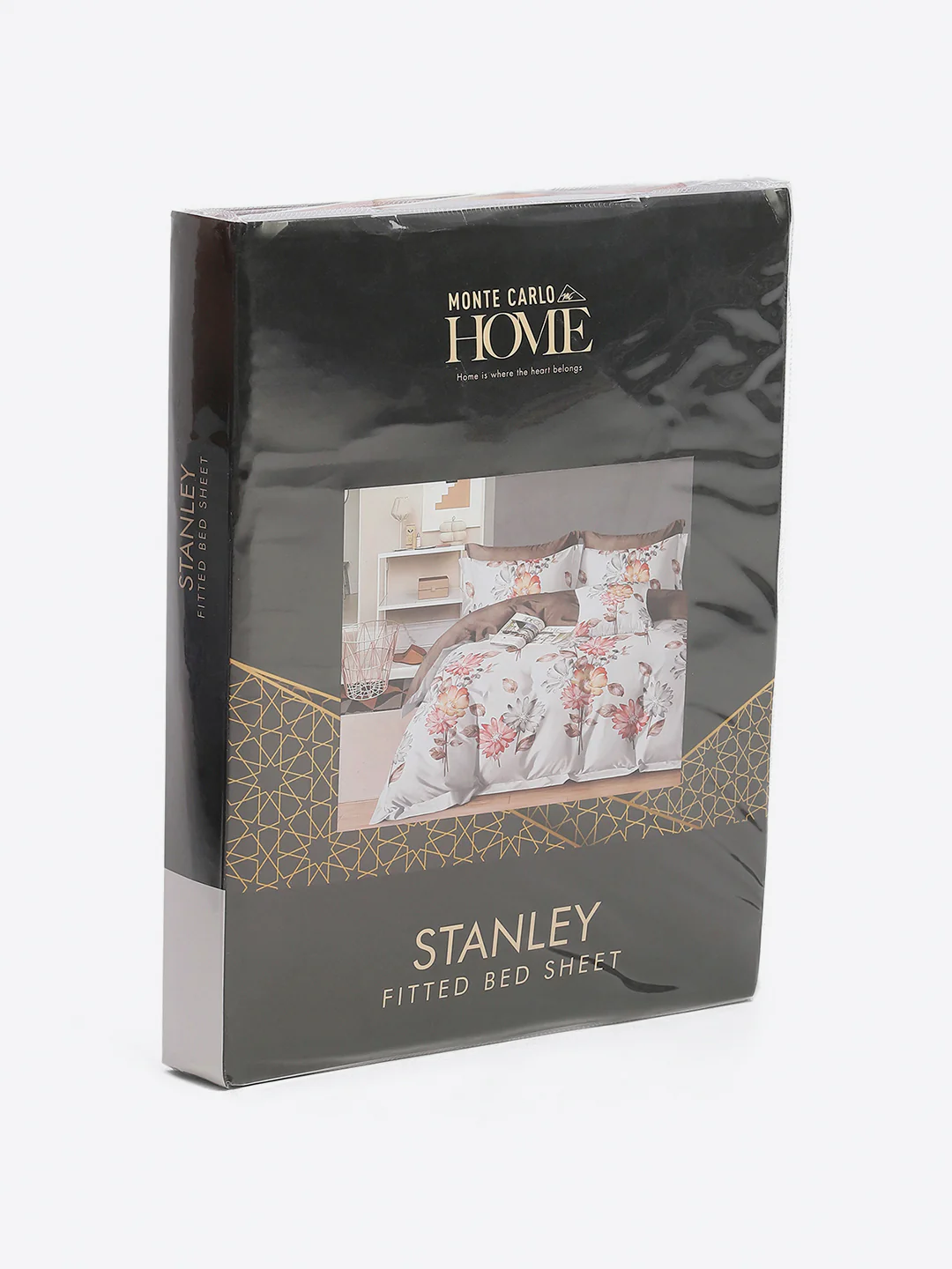 130 GSM Polyester King Size 1 Bedsheet with 2 Pillow Covers (Stanley) - Image 10