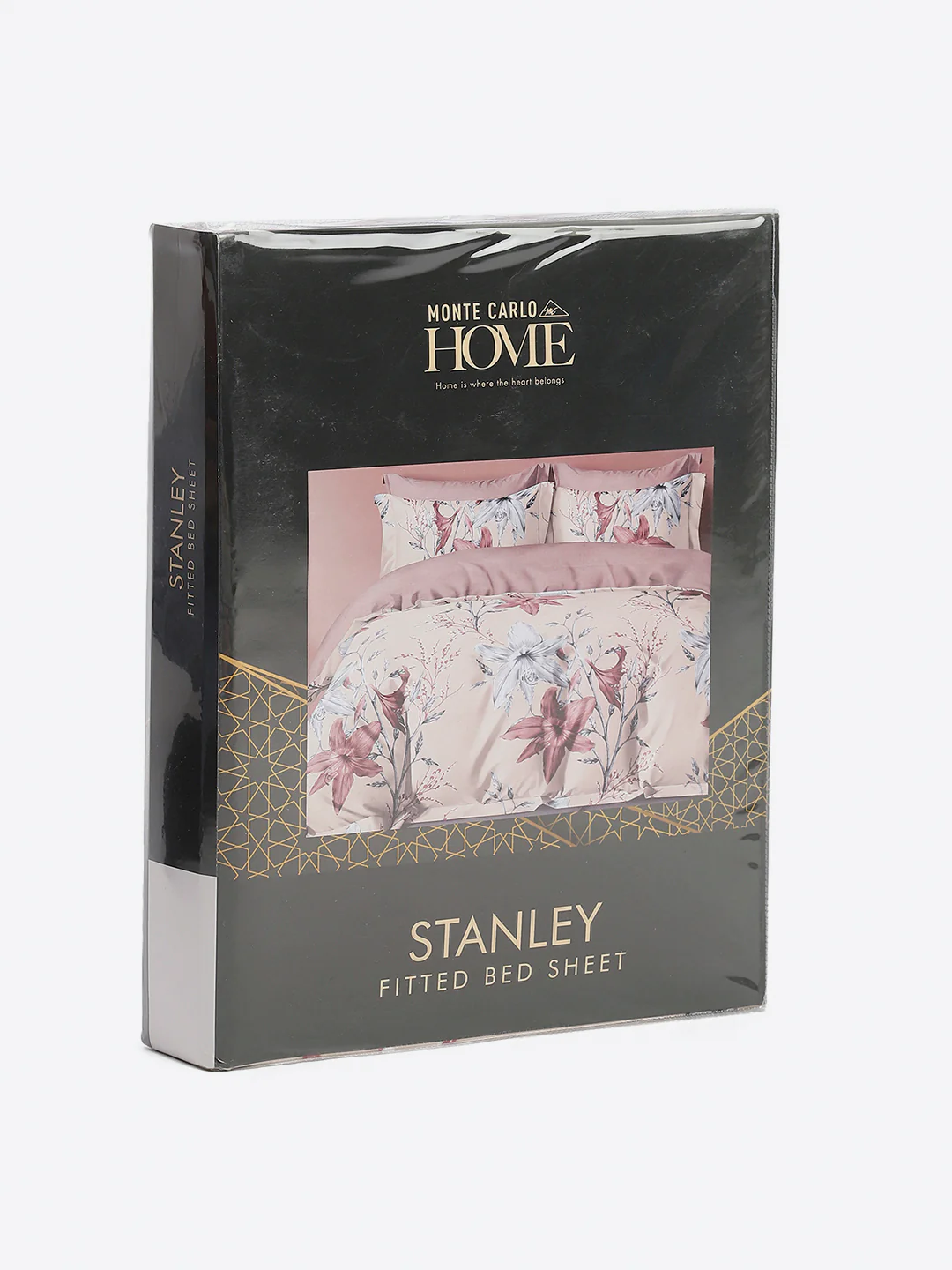 130 GSM Polyester King Size 1 Bedsheet with 2 Pillow Covers (Stanley) - Image 10