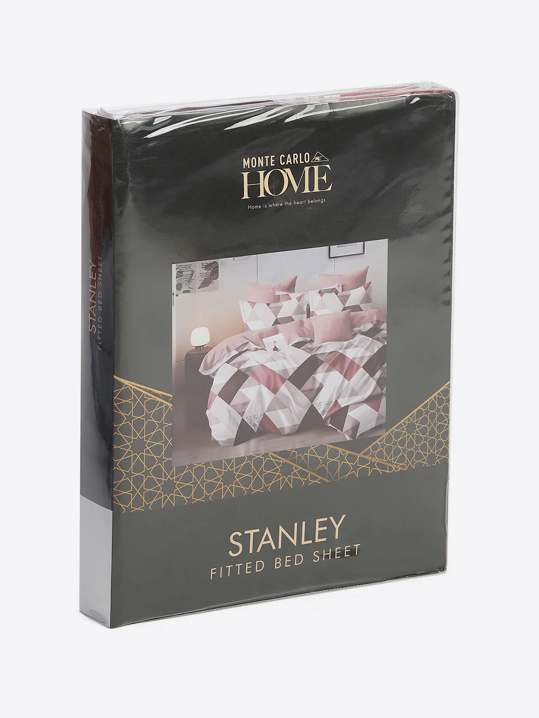 130 GSM Polyester King Size 1 Bedsheet with 2 Pillow Covers (Stanley) - Image 10