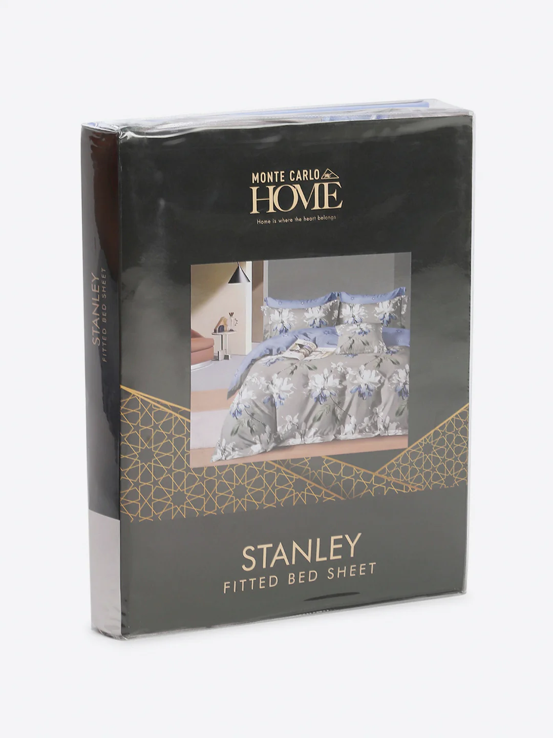 130 GSM Polyester King Size 1 Bedsheet with 2 Pillow Covers (Stanley) - Image 10