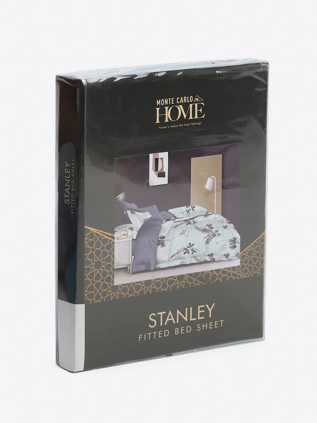 130 GSM Polyester King Size 1 Bedsheet with 2 Pillow Covers (Stanley) - Image 10