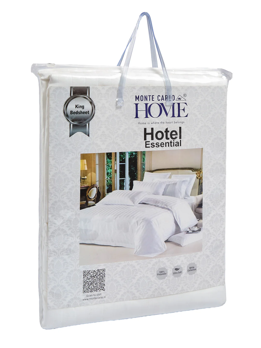 130 GSM Polyester King Size Bedsheet with 2 Pillow Covers Hotel Essential Collection - Image 11