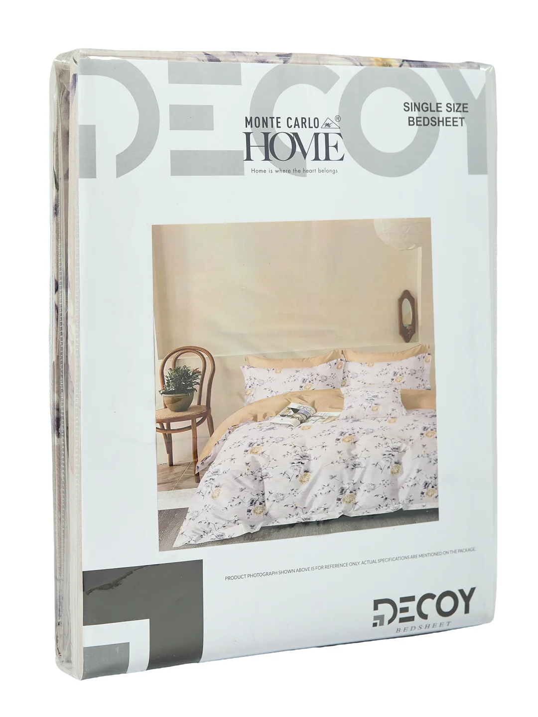 130 GSM Polyester Single Bed Bedsheet with 1 Pillow Cover Decoy Collection - Image 11