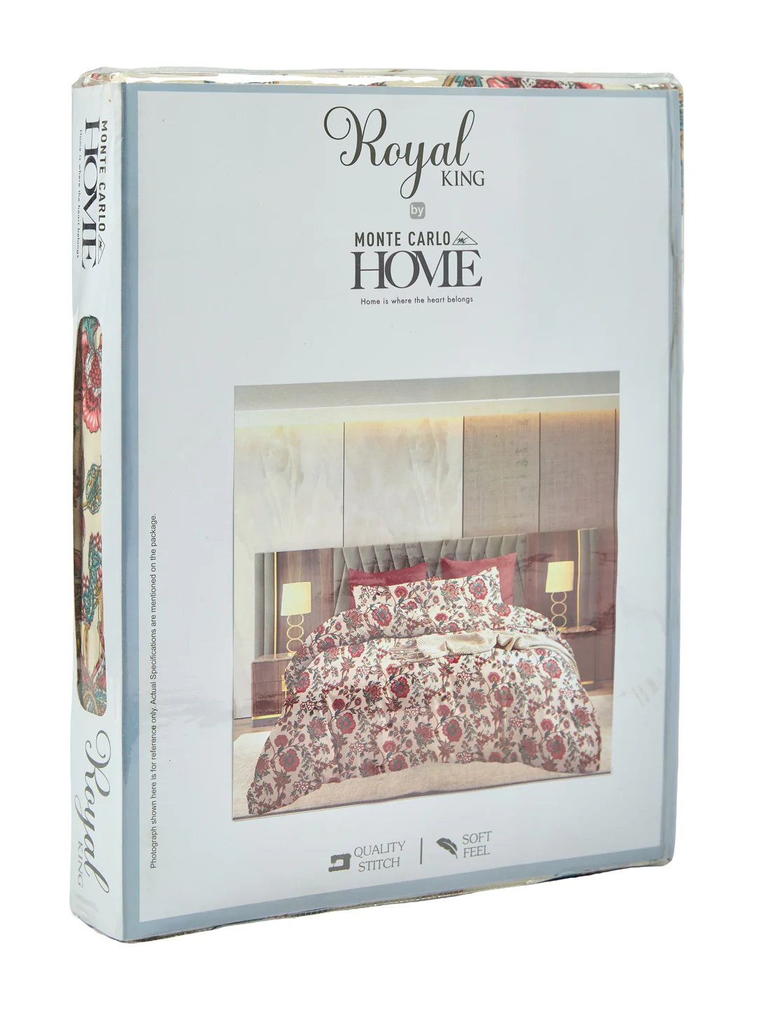 135 GSM Polyester King Size Bedsheet with 2 Pillow Covers Royal King Collection - Image 11