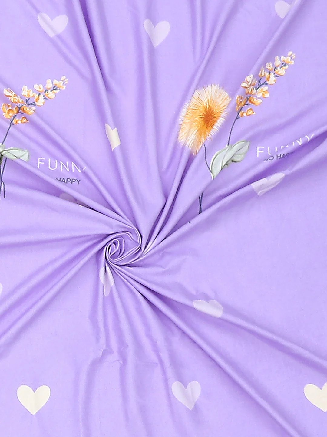 140 GSM Polyester Double Bed Bedsheet with 2 Pillow Covers - Image 9