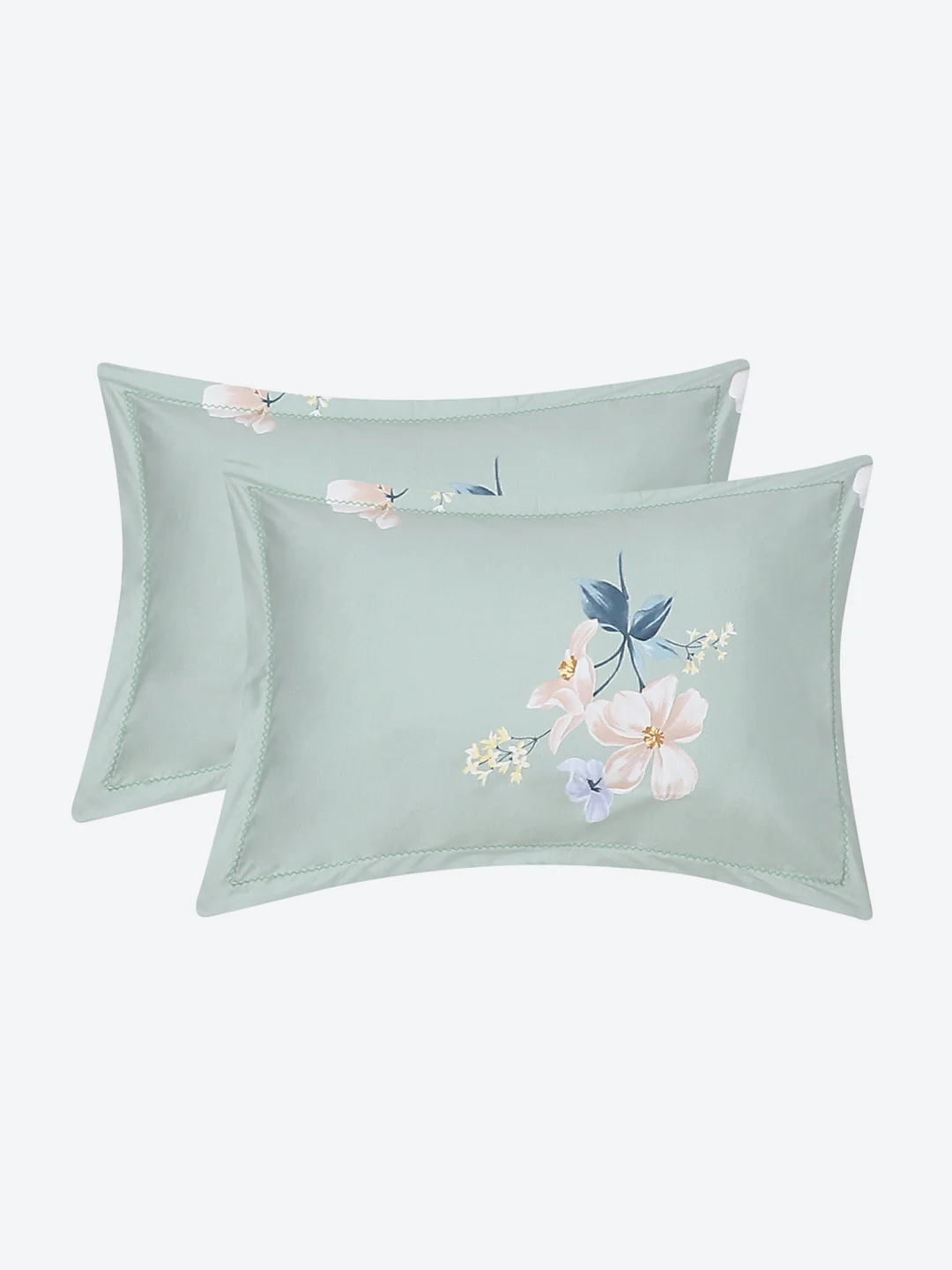 140 GSM Polyester Double Bed Bedsheet with 2 Pillow Covers - Image 8