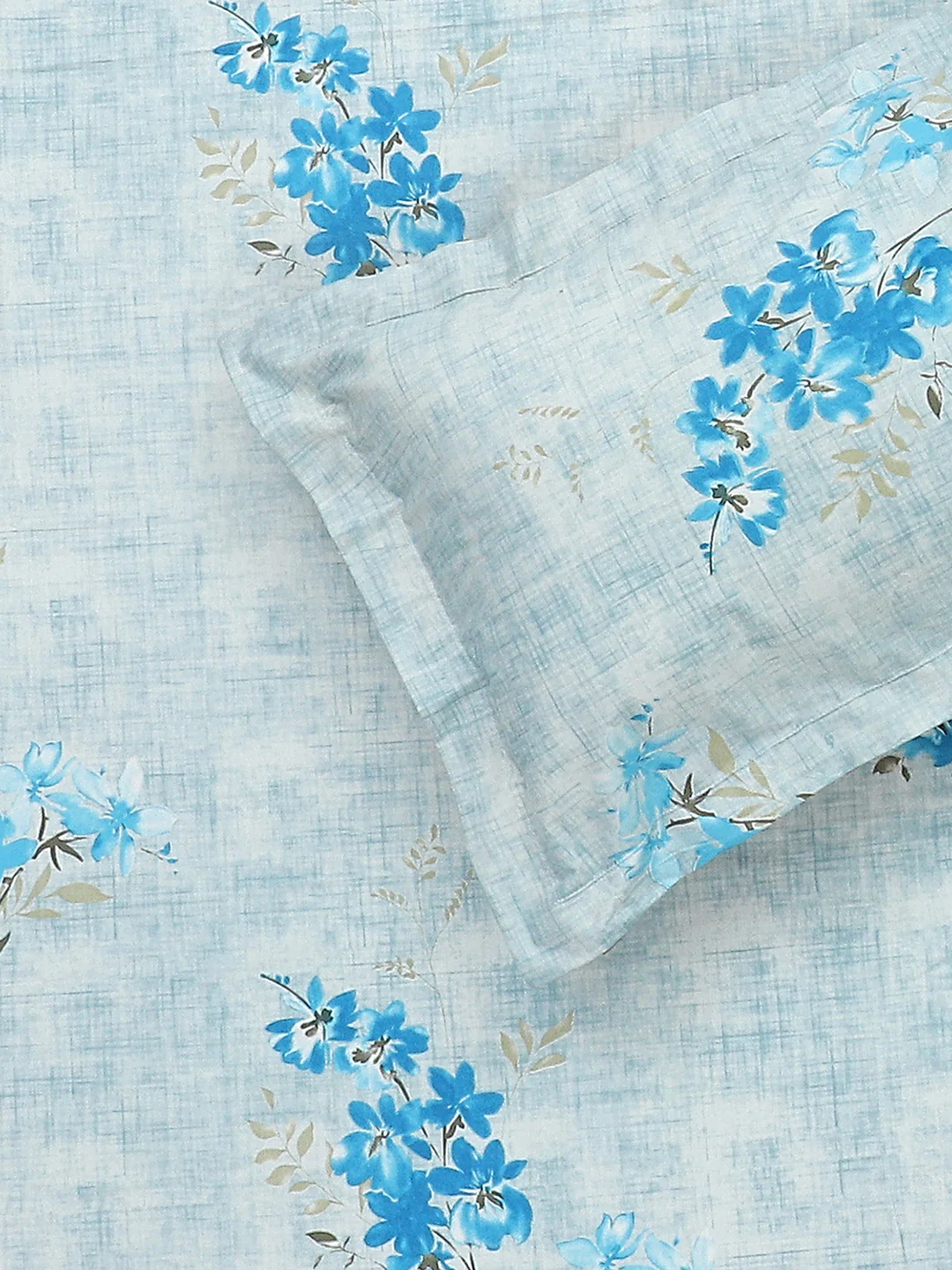 140 TC Cotton Double Bed Bedsheet with 2 Pillow Covers - Image 6