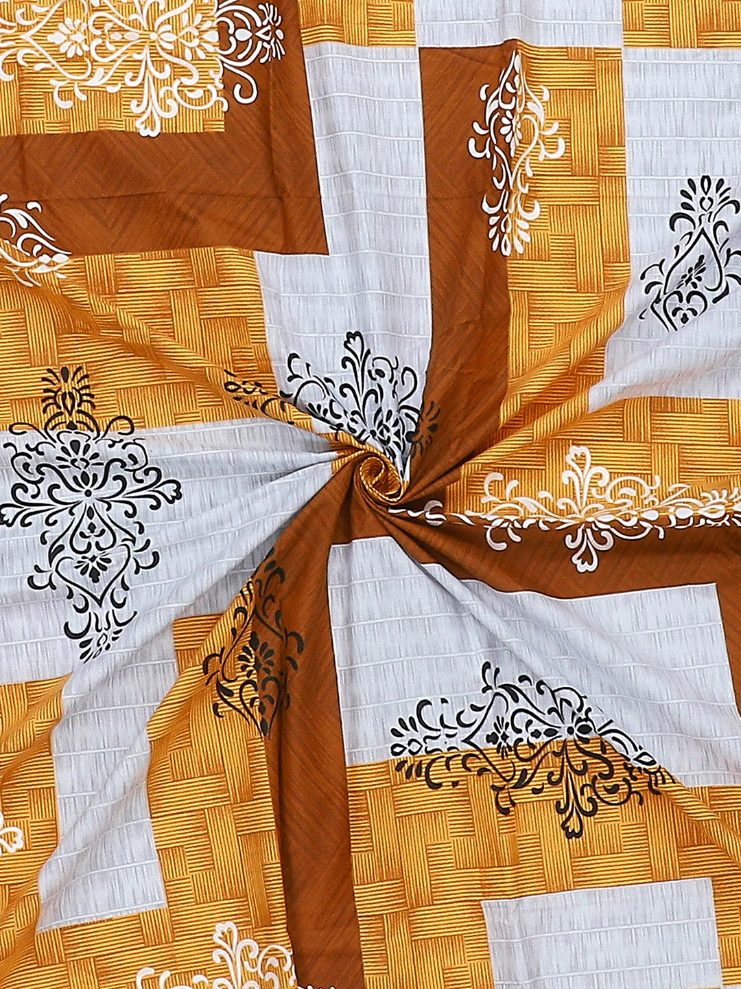 140 TC Cotton Double Bed Bedsheet with 2 Pillow Covers - Image 9