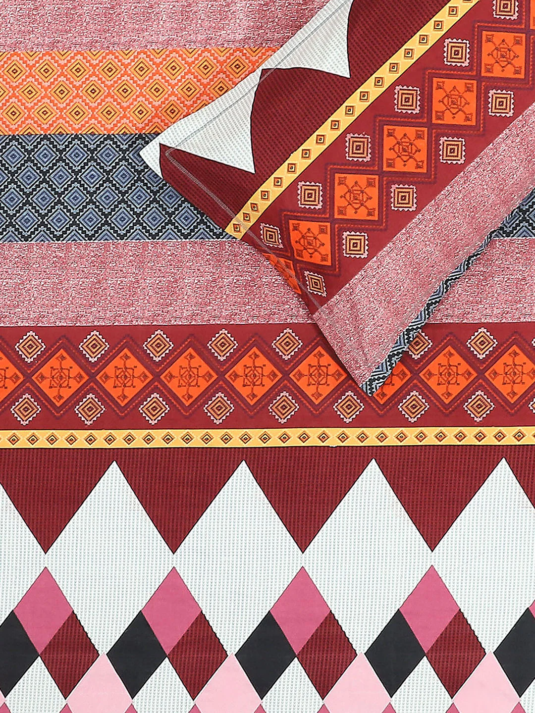 144 TC Cotton Double Bed 1 Bedsheet with 2 Pillow Covers (Fashnik) - Image 5
