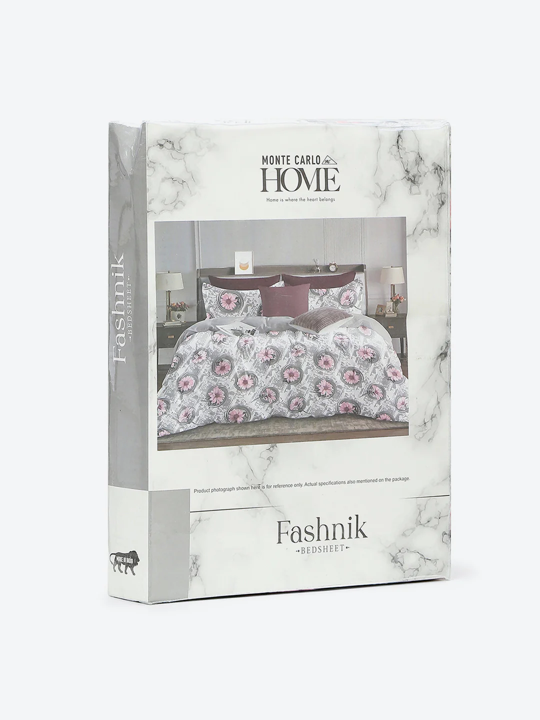 144 TC Cotton Double Bed 1 Bedsheet with 2 Pillow Covers (Fashnik) - Image 9
