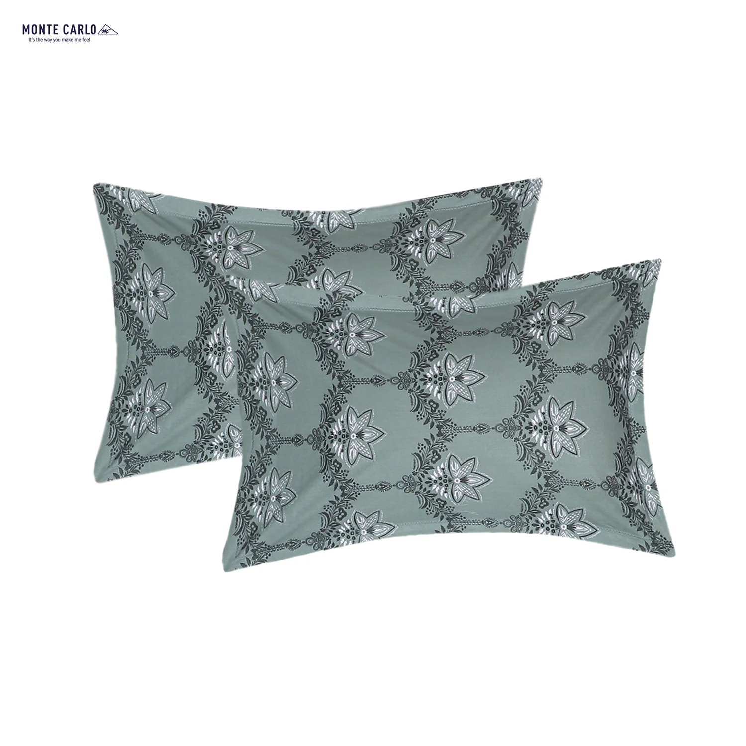 144 TC Cotton Double Bedsheet with 2 Pillow Covers - Image 7