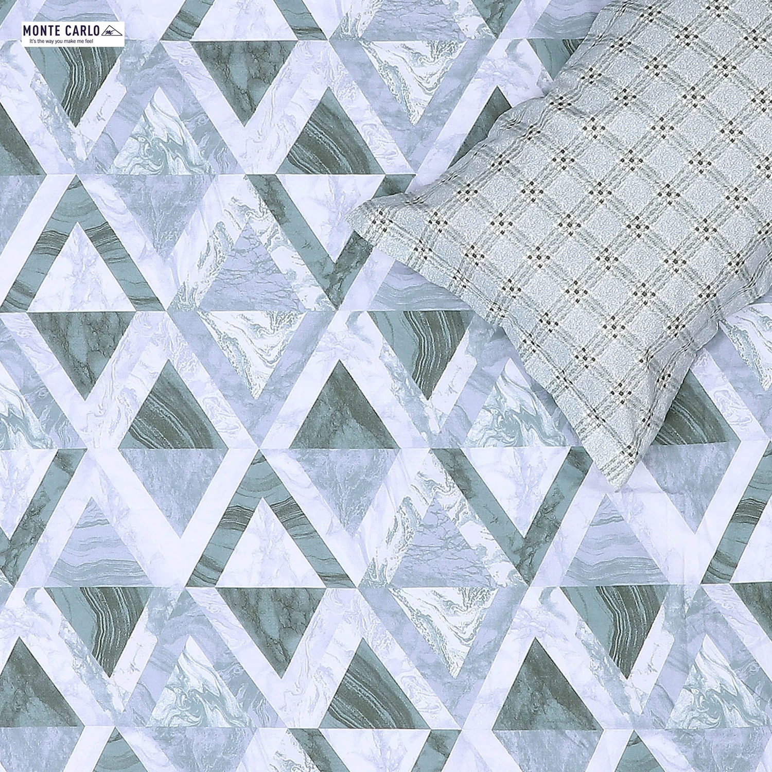 144 TC Cotton Double Bedsheet with 2 Pillow Covers - Image 5