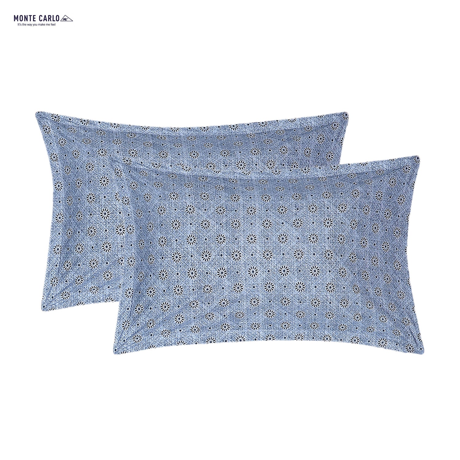144 TC Cotton Double Bedsheet with 2 Pillow Covers - Image 7