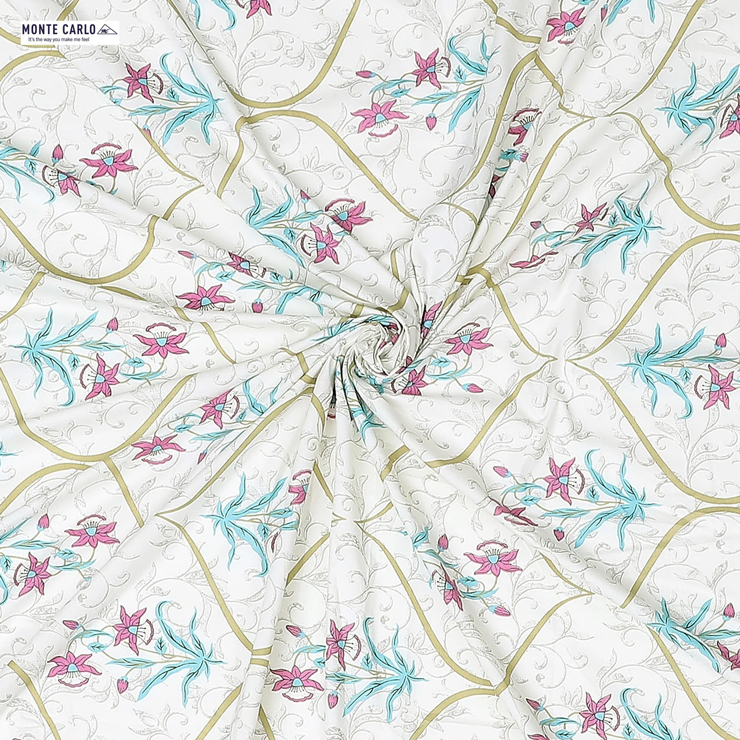 144 TC Cotton Double Bedsheet with 2 Pillow Covers - Image 8