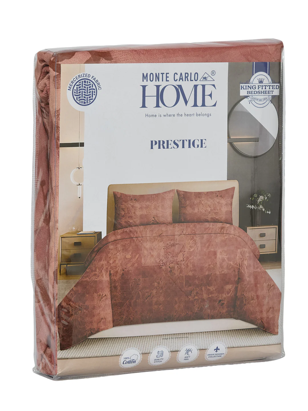 144 TC Pure Cotton King Size Bedsheet with 2 Pillow Covers Prestige Collection - Image 13