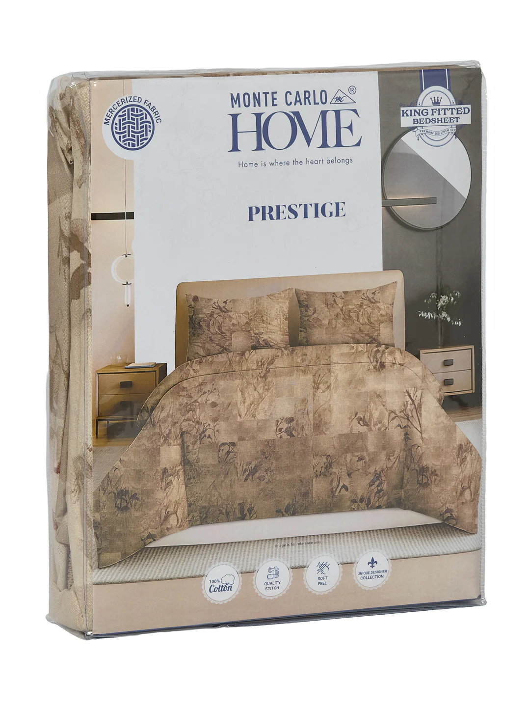 144 TC Pure Cotton King Size Bedsheet with 2 Pillow Covers Prestige Collection - Image 13
