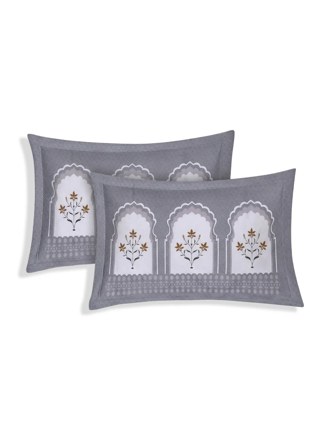 144 TC Pure Cotton King Size Bedsheet with 2 Pillow Covers Tradition Collection - Image 6
