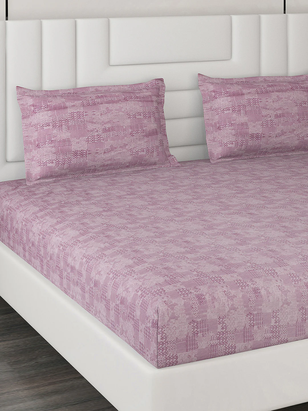 180 TC Cotton Double Bedsheet with 2 Pillow Covers - Image 4
