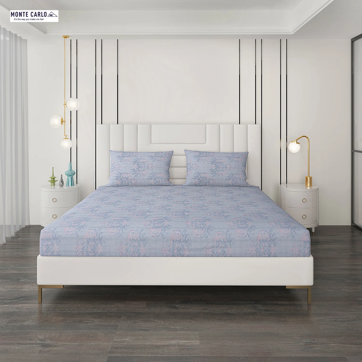 180 TC Cotton Double Bedsheet with 2 Pillow Covers - Image 10
