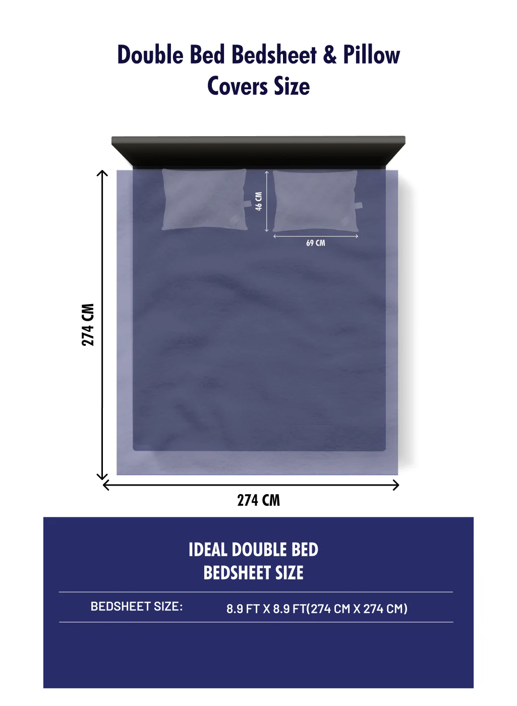 180 TC Cotton Double Bedsheet with 2 Pillow Covers - Image 11