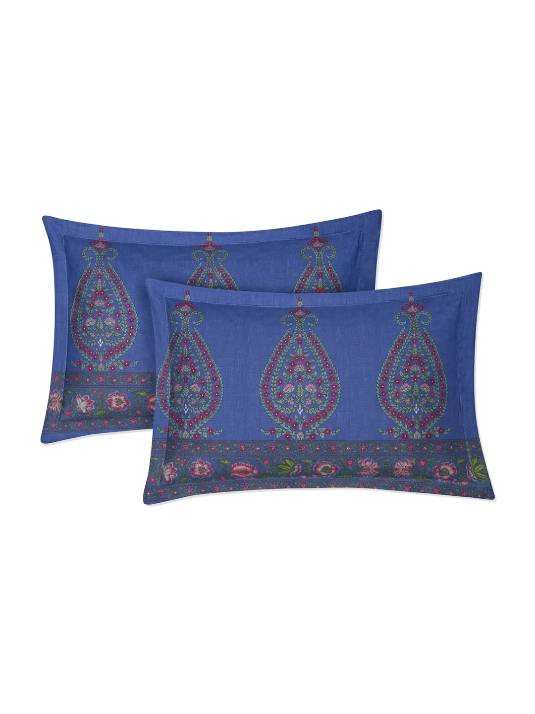 Premium 180 TC Pure Cotton King Size Bedsheet with 2 Pillow Covers Sanganeri Collection - Image 6