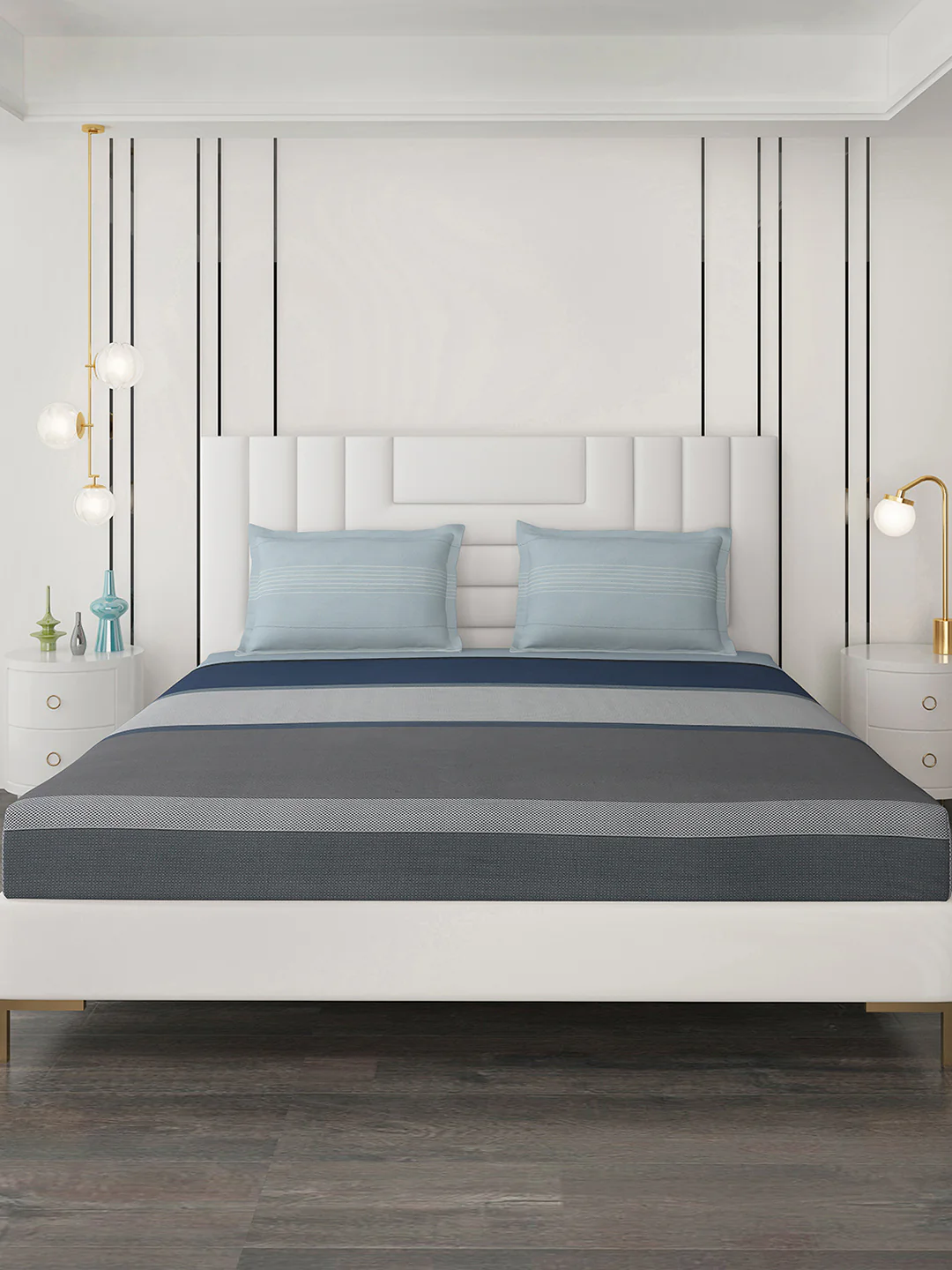 200 TC Cotton Double Bedsheet with 2 Pillow Covers - Image 4