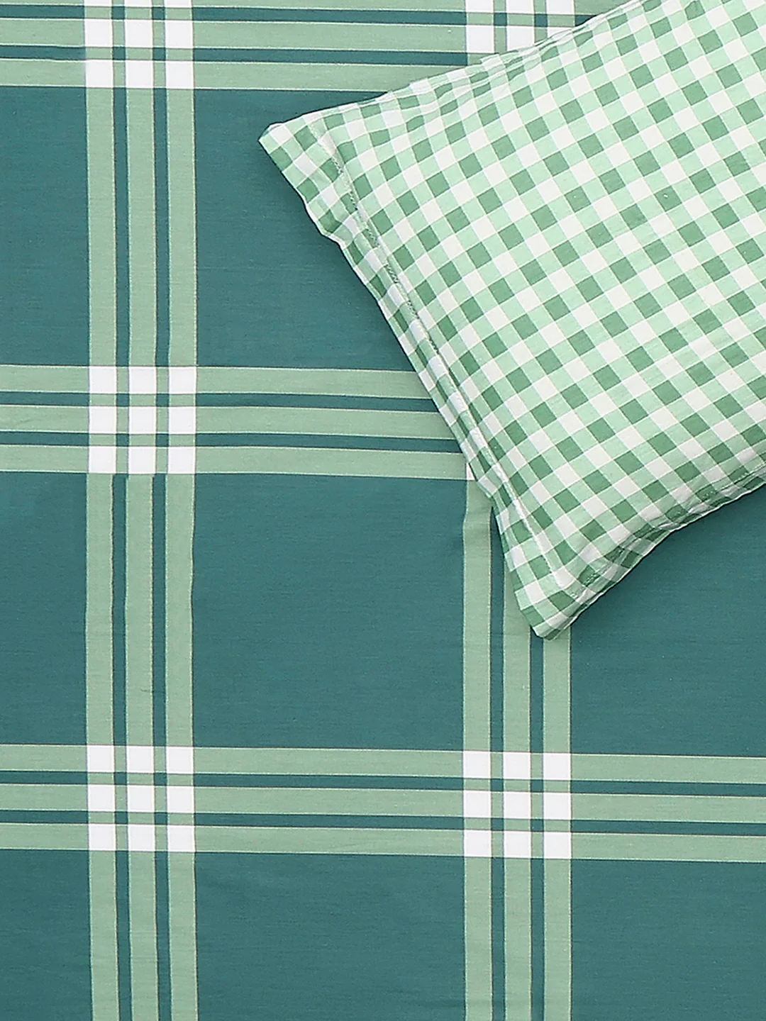 210 TC Cotton Double Bed 1 Bedsheet with 2 Pillow Covers (Ramona) - Image 5