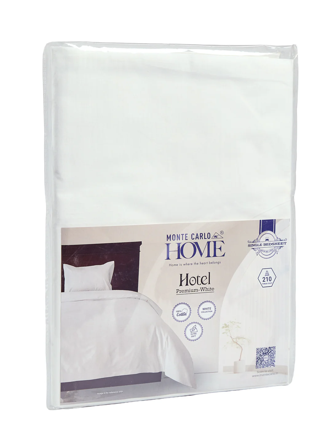 Premium 210 TC Pure Cotton Single Bed Bedsheet with 1 Pillow Cover Hotel Premium Collection - Image 11
