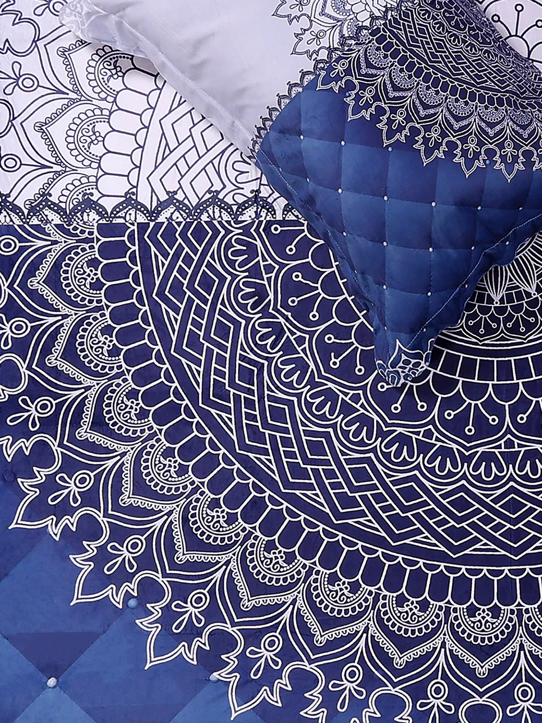 252 GSM Polyester King Bed 1 Bedsheet with 2 Pillow Cover (Urban) - Image 5