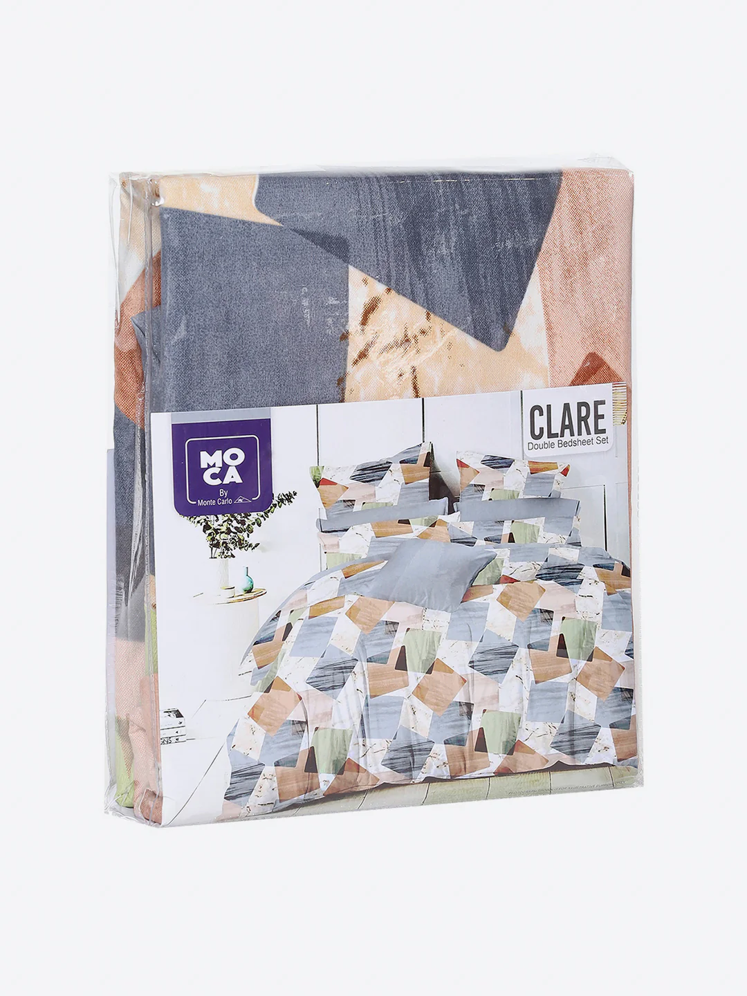 254 GSM Micro King Fitted Bed 1 Fitted Bedsheet with 2 Pillow Cover (Clare FT) - Image 10