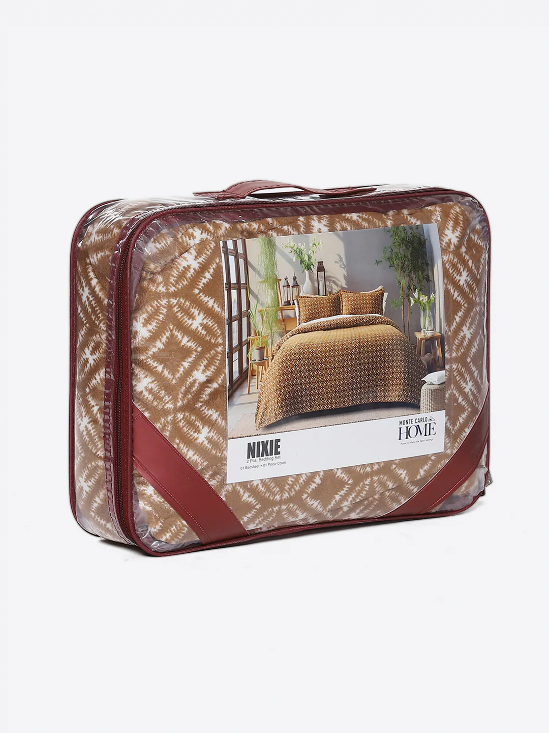 264 GSM Polyester Single Bed 1 Bedsheet with 1 Pillow Cover (Nixie Piece) - Image 9