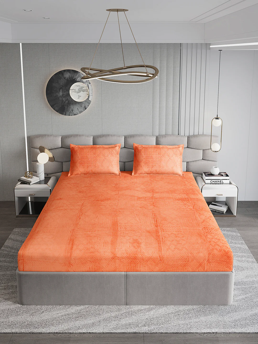 267 GSM Polyester King Bed 1 Bedsheet with 2 Pillow Cover (Master Piece) - Image 3