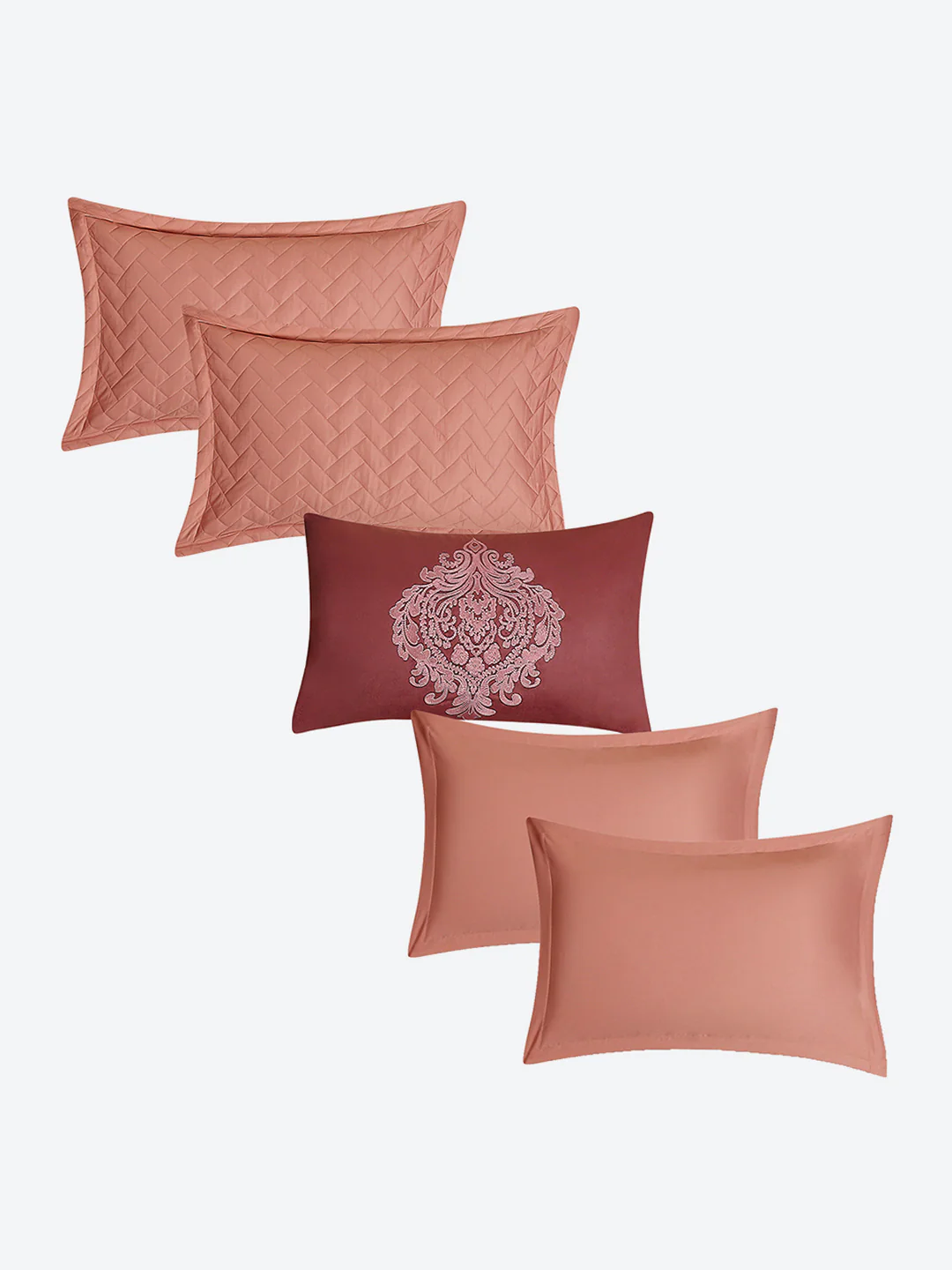 300 TC Cotton King Size Luxury 11 Pc Bedding Set (Trousseau) - Image 7