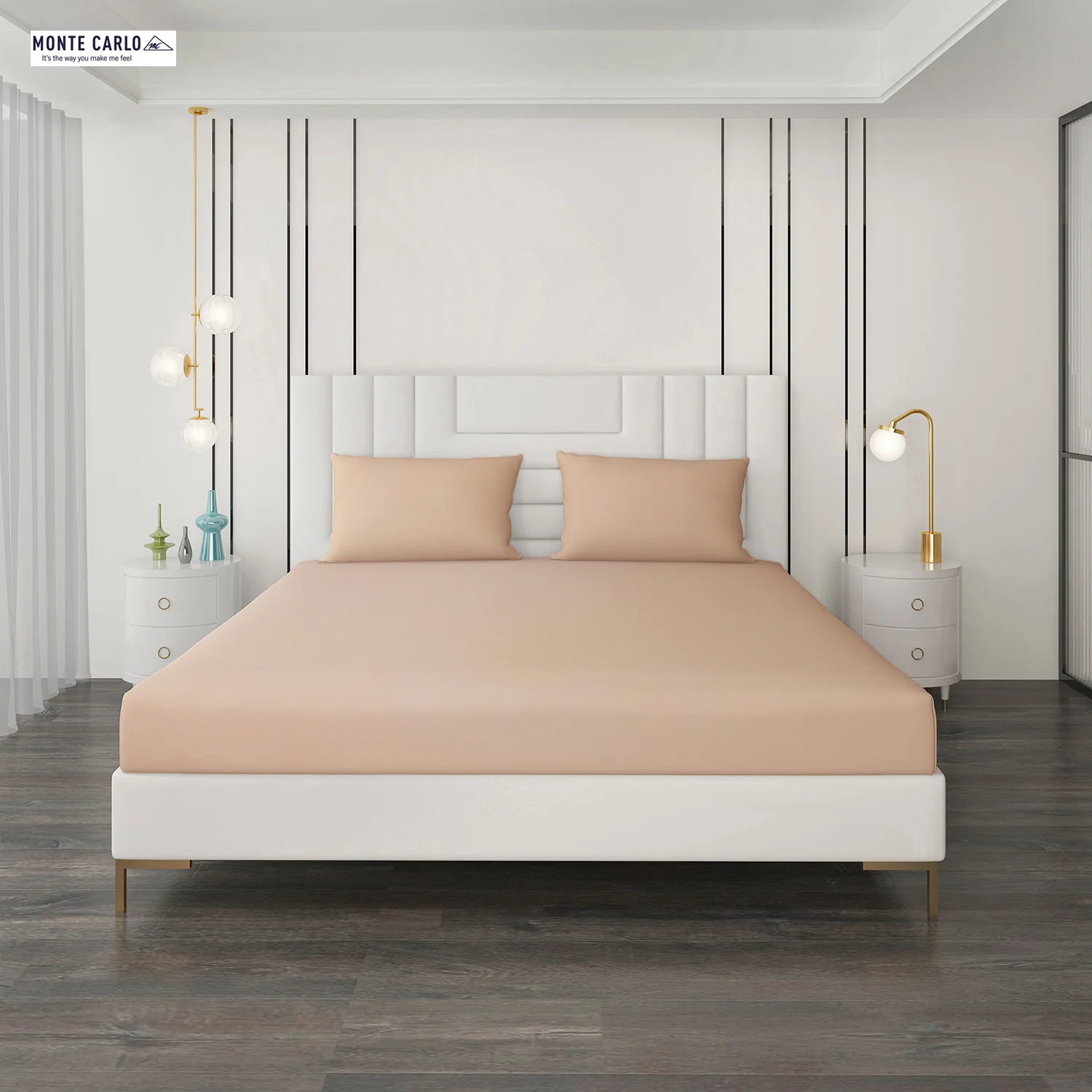 400 TC Cotton Double Bedsheet with 2 Pillow Covers - Image 3