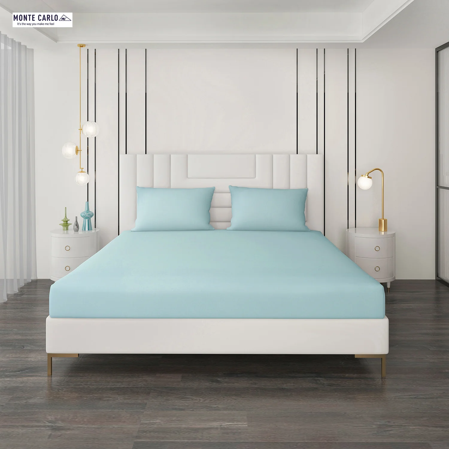 400 TC Cotton Double Bedsheet with 2 Pillow Covers - Image 3