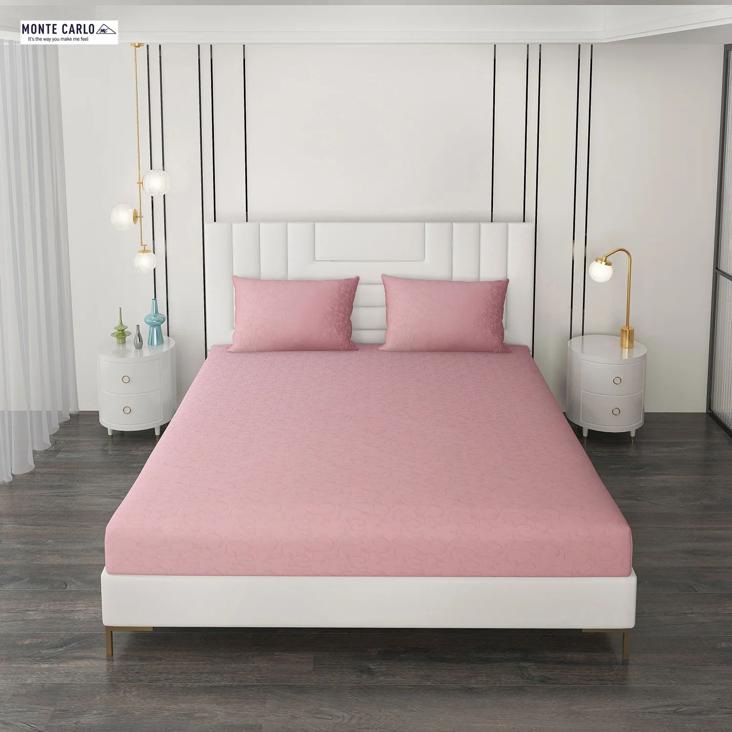 400 TC Cotton Double Bedsheet with 2 Pillow Covers - Image 3