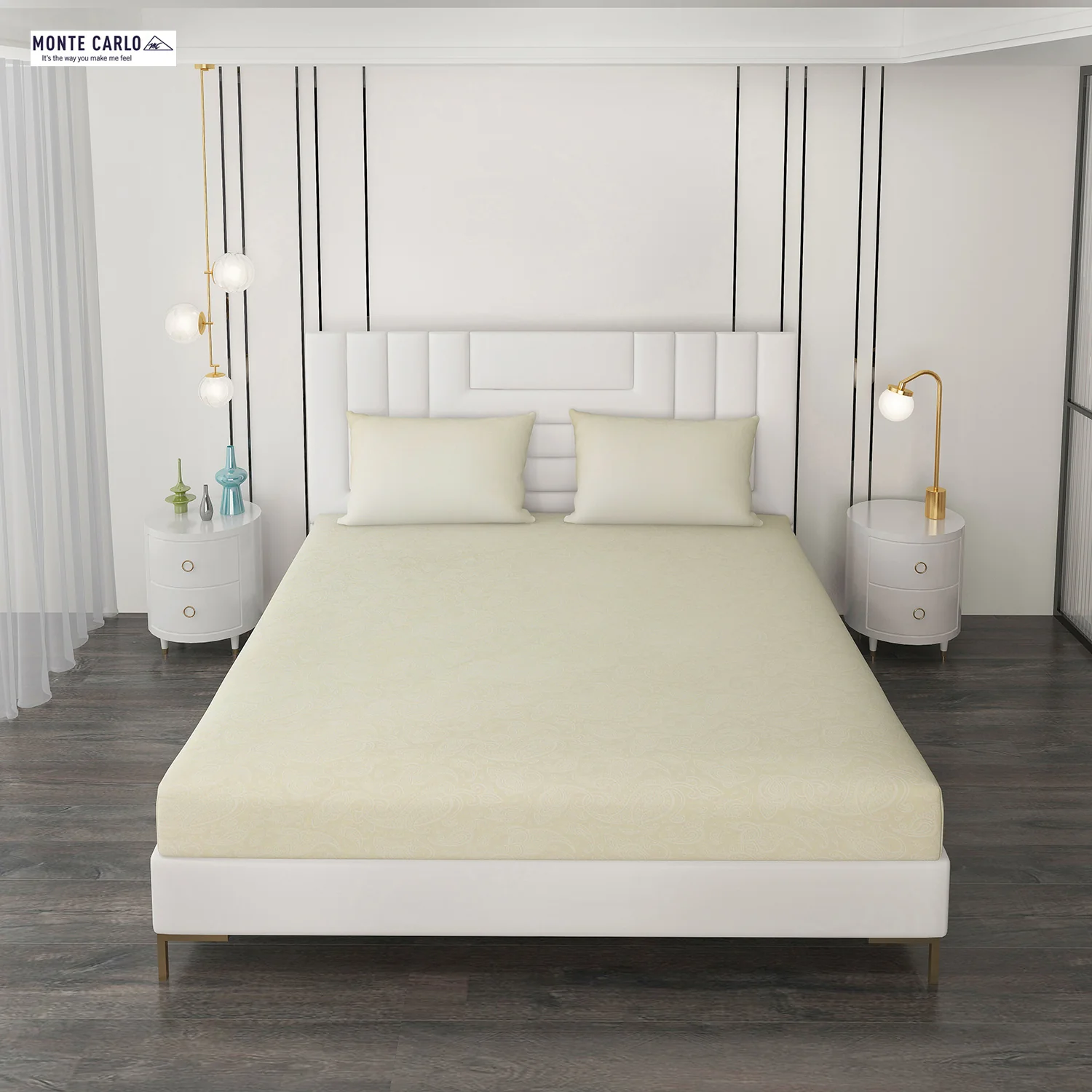 400 TC Cotton Double Bedsheet with 2 Pillow Covers - Image 3