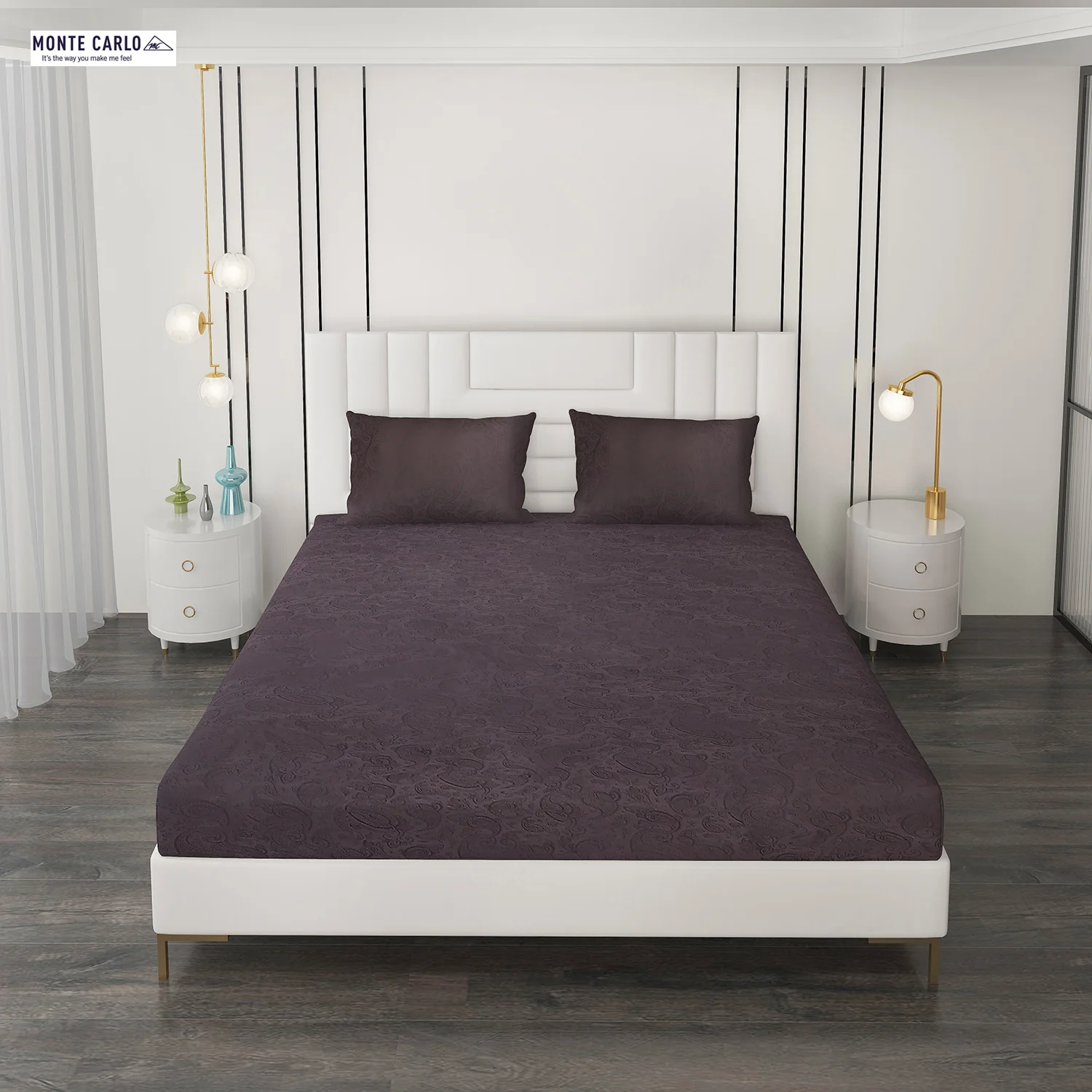 400 TC Cotton Double Bedsheet with 2 Pillow Covers - Image 3