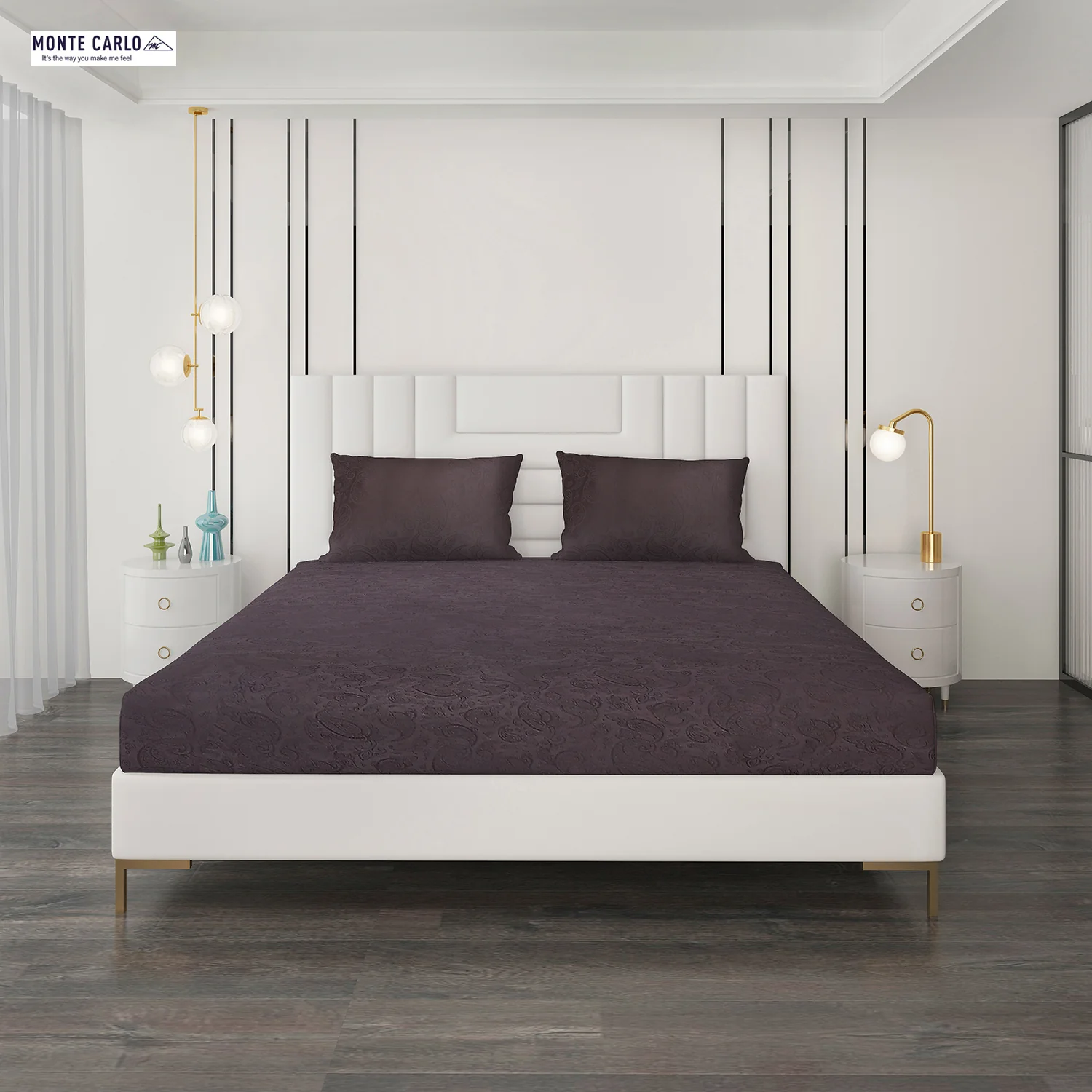 400 TC Cotton Double Bedsheet with 2 Pillow Covers - Image 4