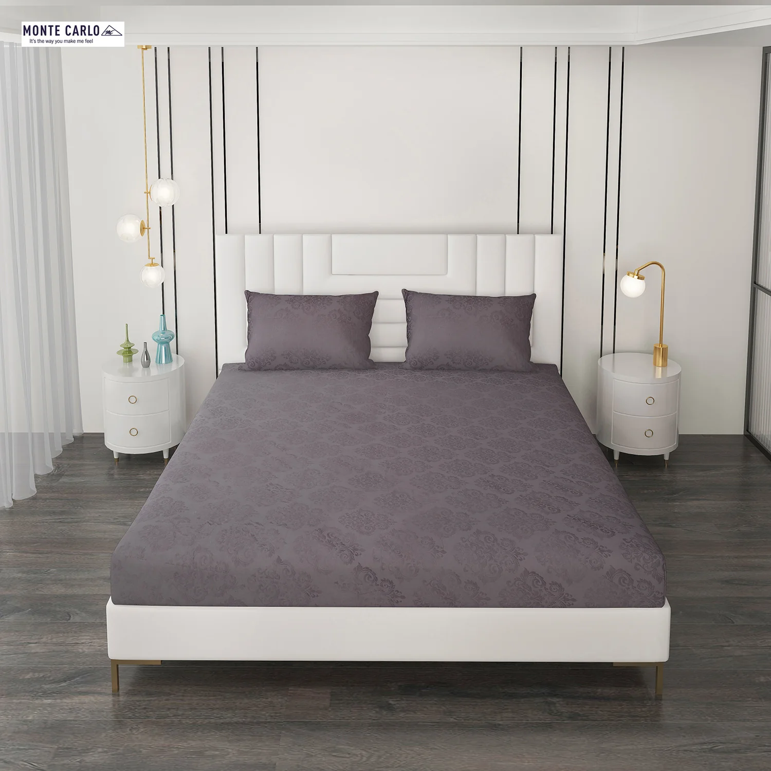 400 TC Cotton Double Bedsheet with 2 Pillow Covers - Image 3