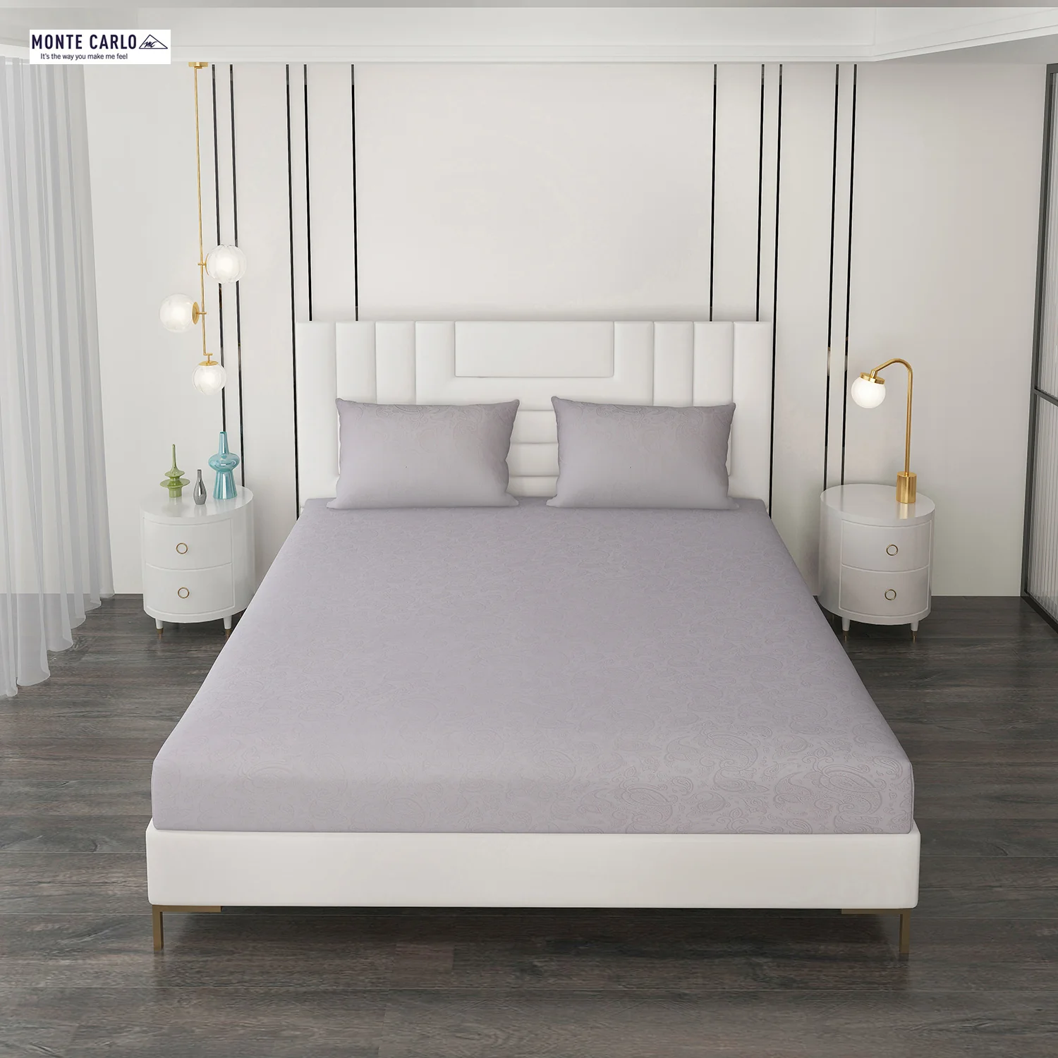 400 TC Cotton Double Bedsheet with 2 Pillow Covers - Image 3