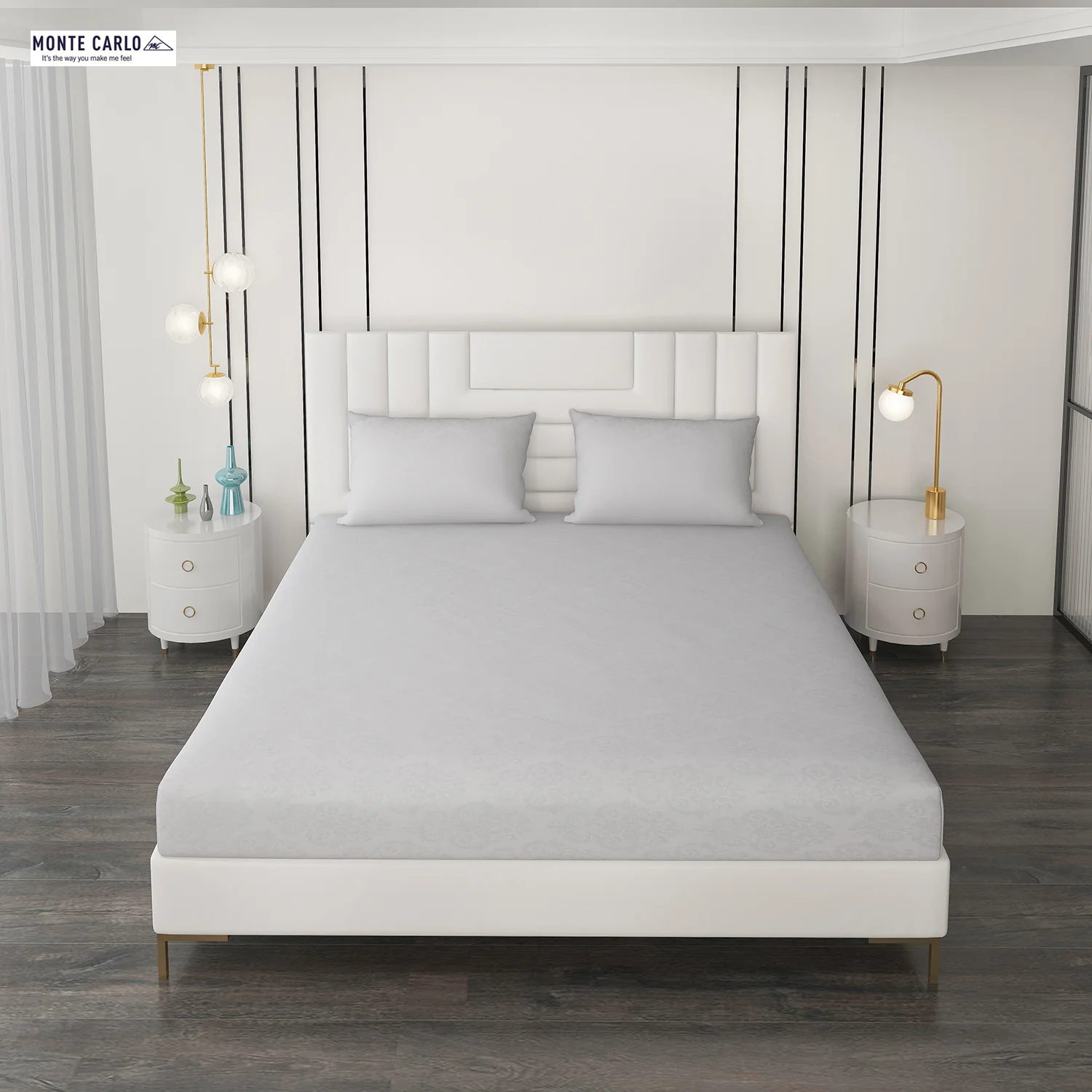 400 TC Cotton Double Bedsheet with 2 Pillow Covers - Image 3