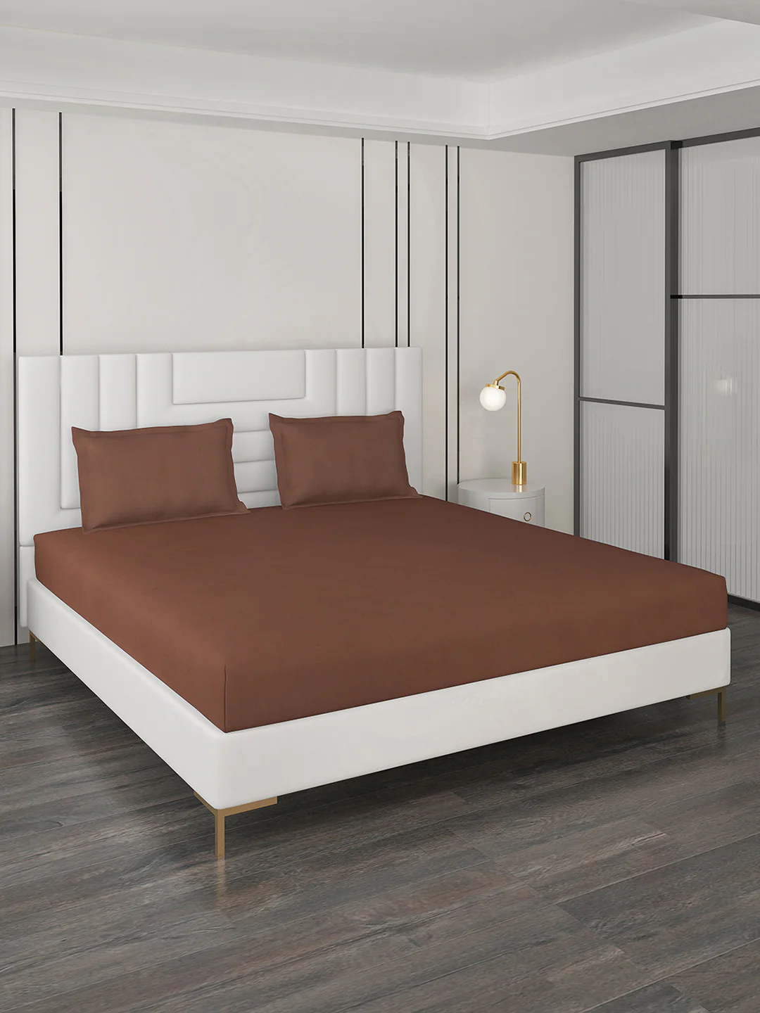 400 TC Cotton Double Bedsheet with 2 Pillow Covers - Image 2