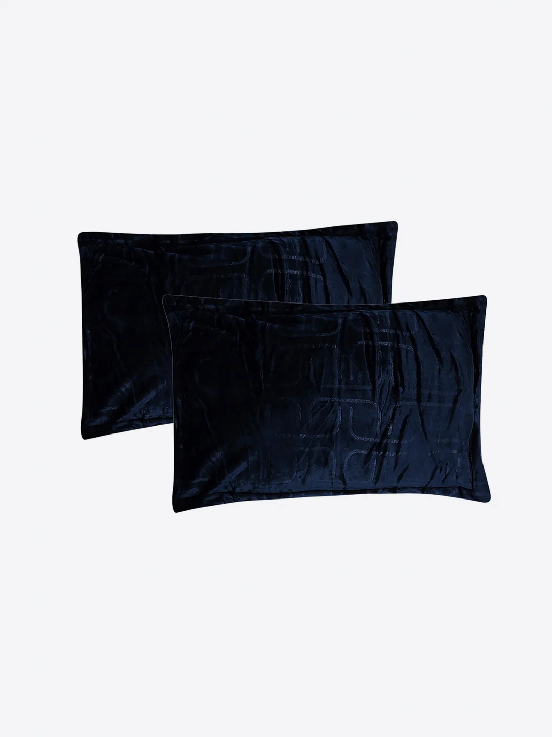 435 GSM Polyester Double Bed 1 Bedsheet with 2 Pillow Cover (Indigo) - Image 7