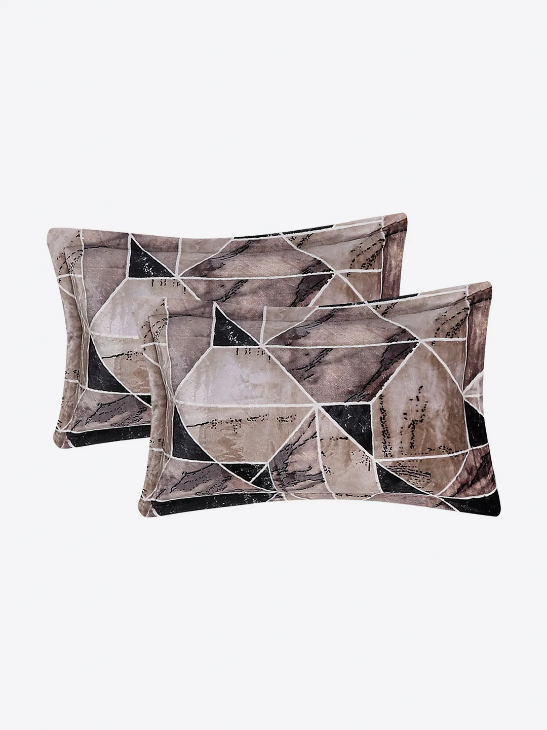 904 GSM Polyester Double Bed 1 Bedsheet, 1 Duvet Cover & 2 Pillow Cover (Meteor 4 Pcs Set) - Image 10